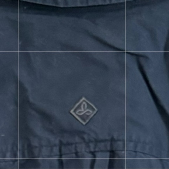 PRANA Broderick Short Sleeve Button Up Shirt Men's Med Organic Cotton Blue Ridge - Picture 7 of 11